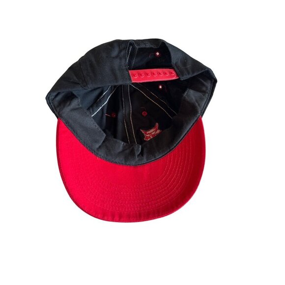 Bobcat Adjustable Snapback Hat Black & Red - Picture 5 of 6